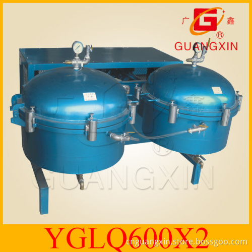 Big Capacity Air Pressure Oil Filter (YGLQ600*2) with Low Price